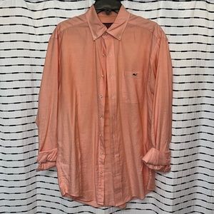 Mens salmon vineyard vines button up